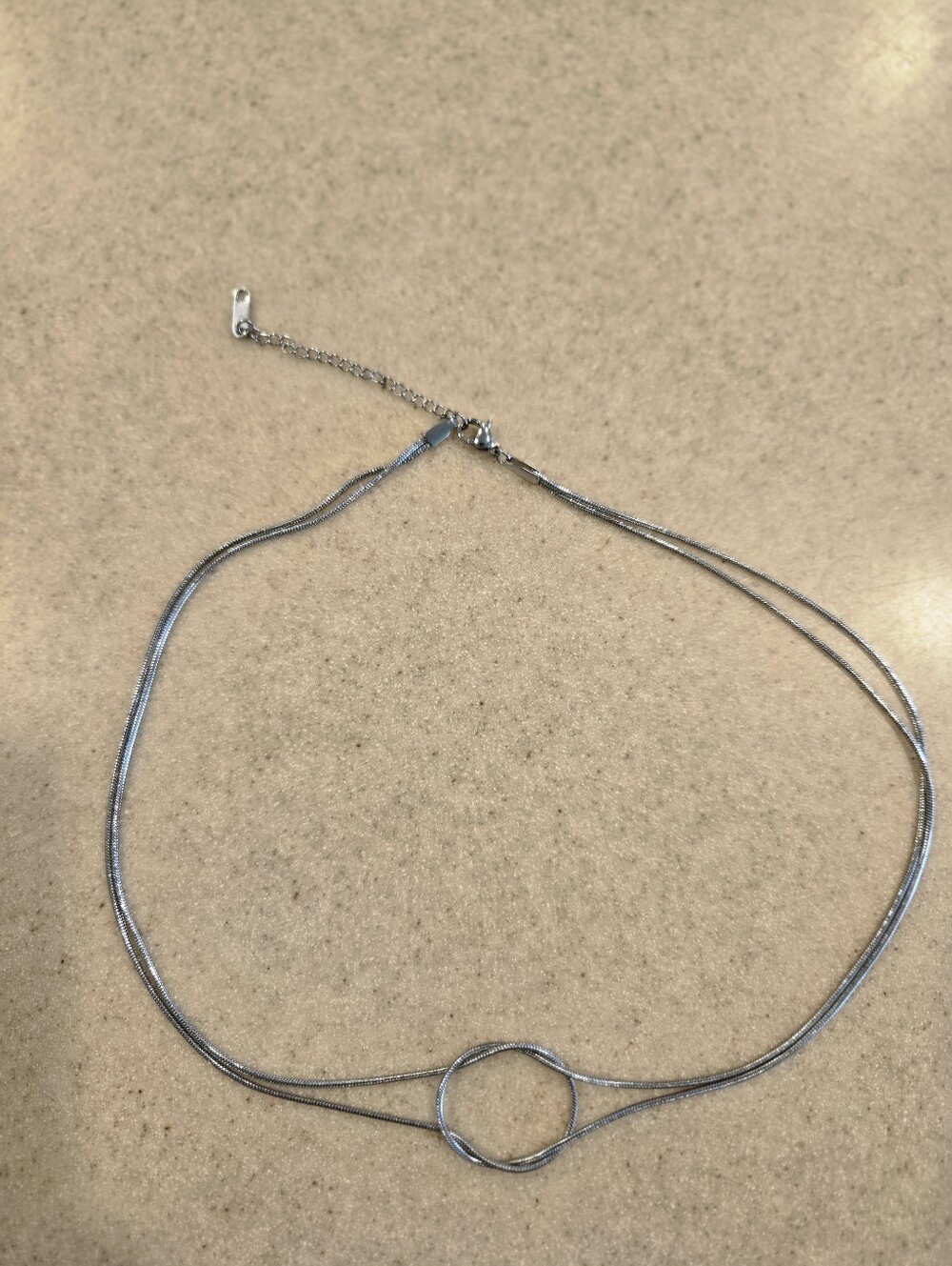 Snake Chain Infinity Necklace. - Picture 2 of 4